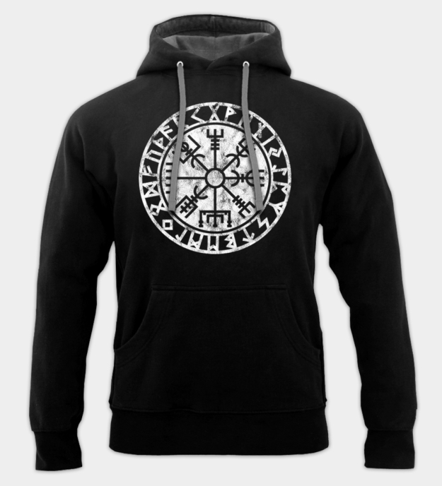 Felpa con cappuccio Vegvisir