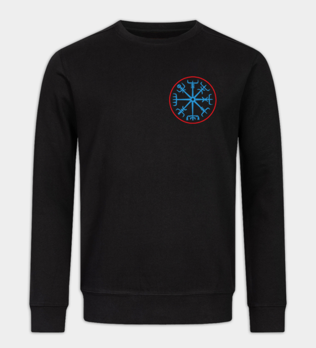 Felpa ricamata Vegvisir