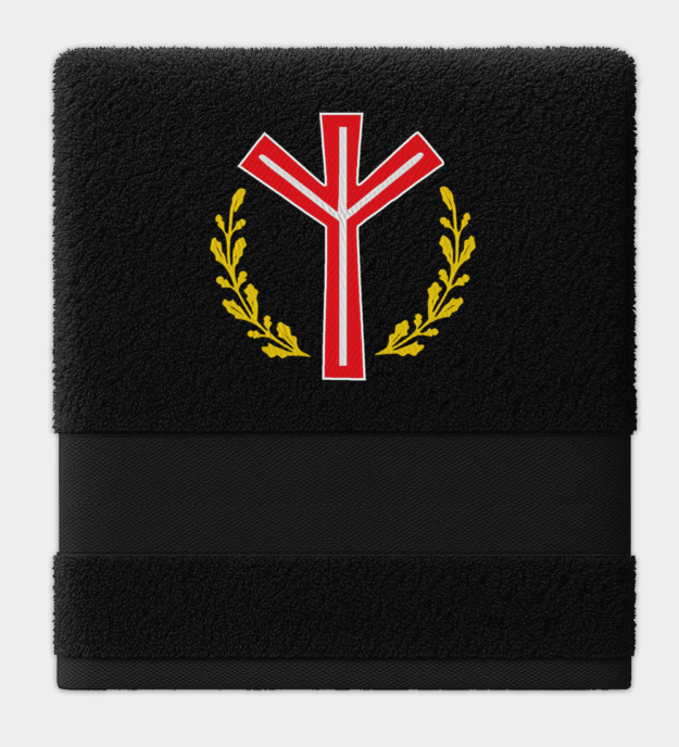 Runa Algiz Asciugamano Ricamato