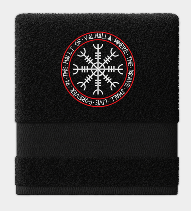 Sale del Valhalla Asciugamano Ricamato