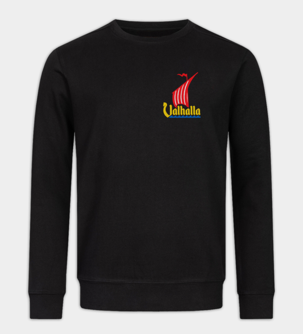 Maglione ricamato Nave Drago Valhalla