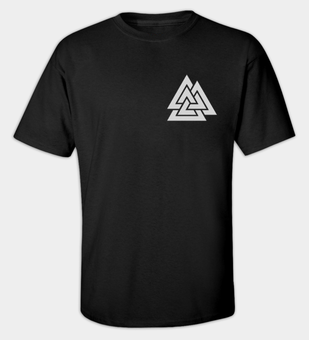 Maglietta ricamata Valknut