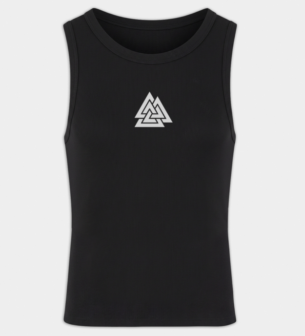 Canotta da uomo ricamata Valknut