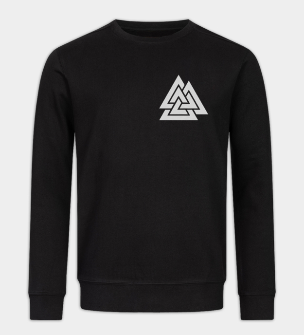 Felpa ricamata Valknut