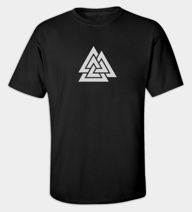 Maglietta ricamata Valknut