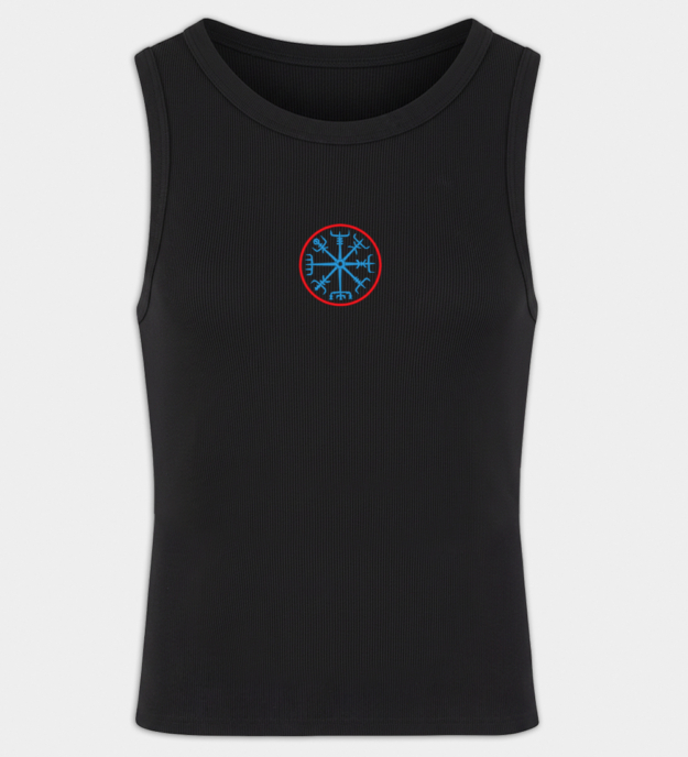 Canotta da uomo ricamata Vegvísir